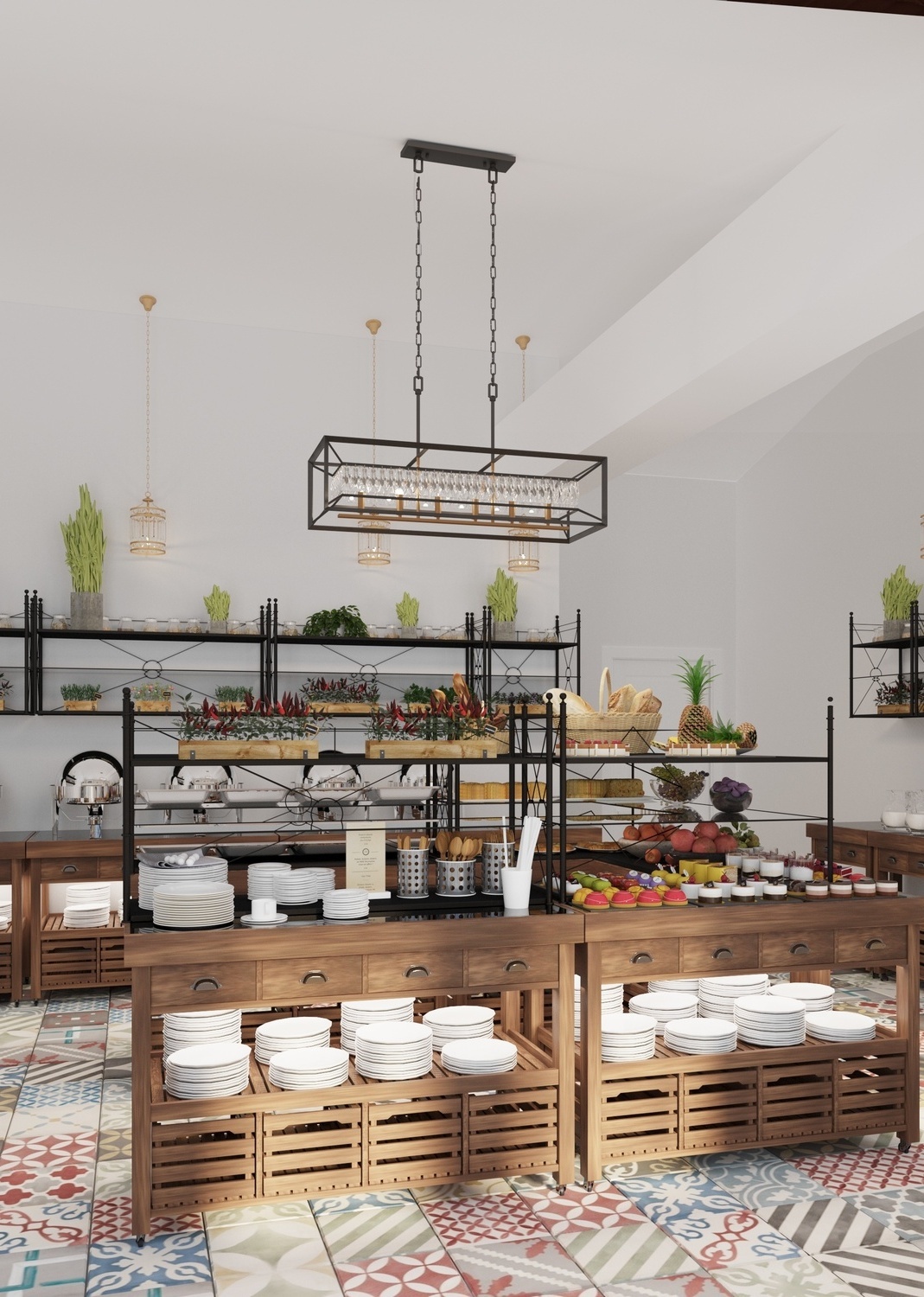 Проект дизайна интерьеров для курорта Alean Family Riviera в Анапе от Nosova Anastasia Design — авторские решения для гостиничных и общественных пространств.